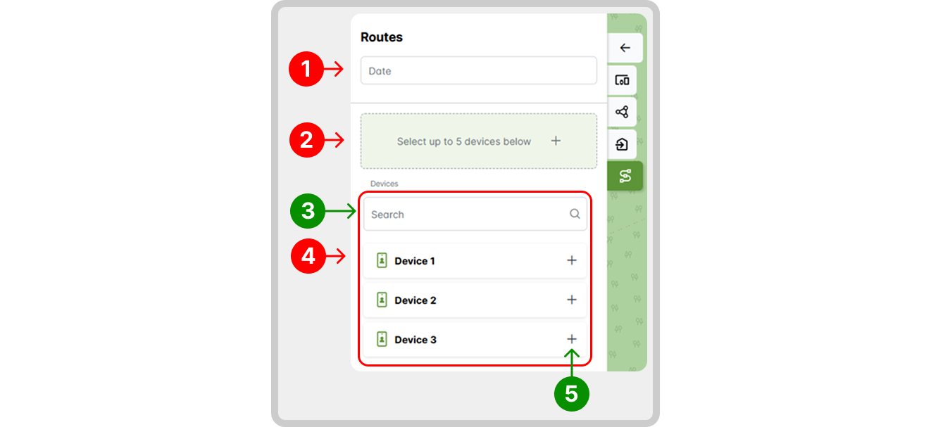 Imagem: Interface ambiente de Rotas.