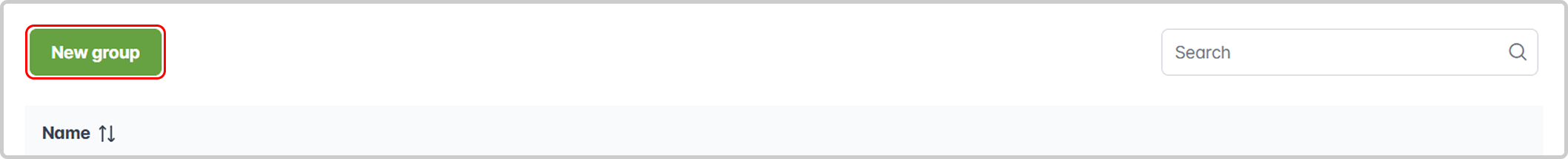 Botão de criação não habilitado.