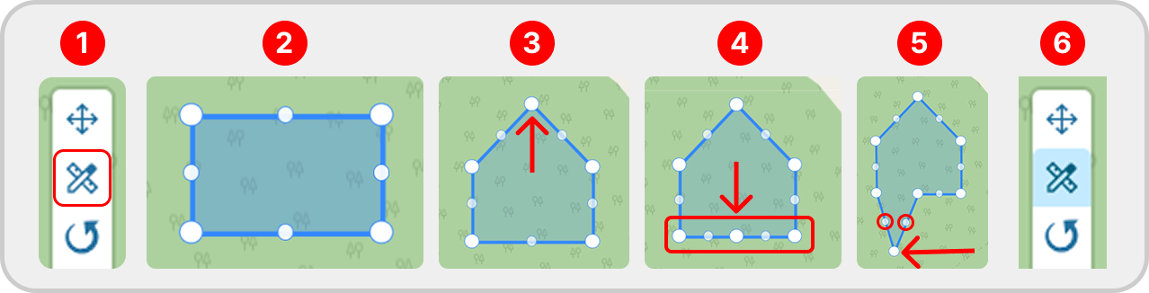 Image: Editing vertices in action.